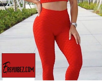 red workout outfit