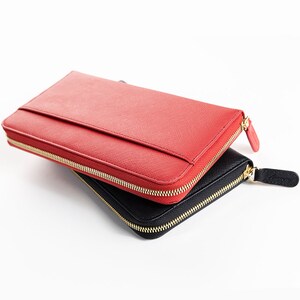 AMNERY/A6 Size  Journal Diary /Notebook with zipper / notepad/passport wallet/Applicable Hobonichi weeks A6 Active