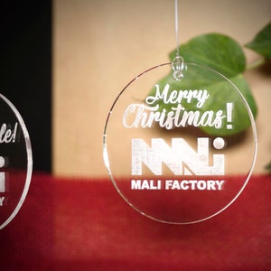 Christmas Decoration Personalized Plexiglass Christmas Corporate Gifts Customer Christmas Gifts Christmas Tree Ornaments
