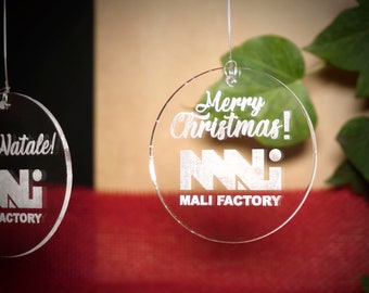 Christmas Decoration Personalized Plexiglass Christmas Corporate Gifts Customer Christmas Gifts Christmas Tree Ornaments