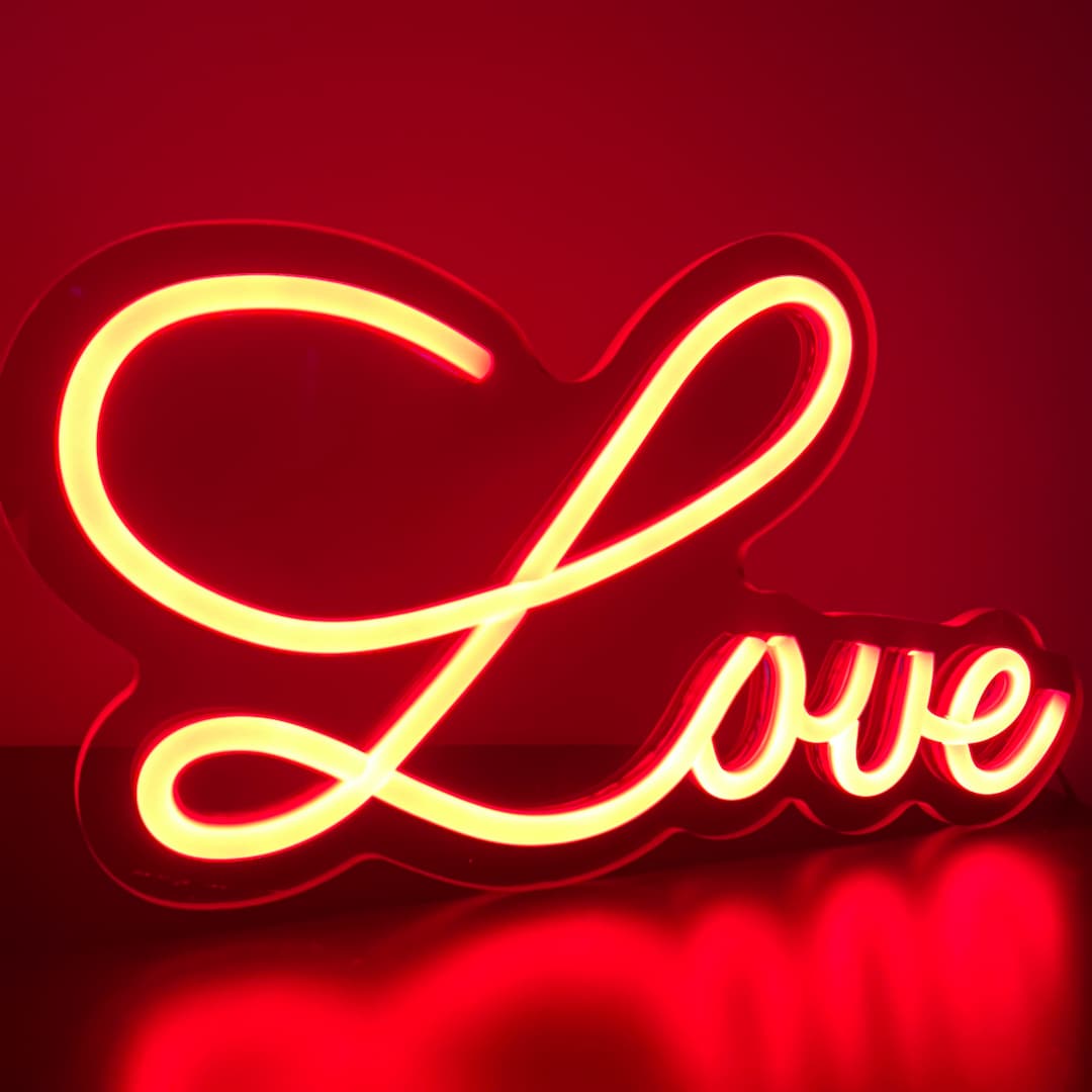 LOVE Neon Sign Word LED Acrylic Neon Wall Signs Neon Lights Letter Lamp