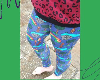 Colourful Leggings - Etsy UK