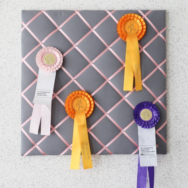 Ribbon board, ribbon board, memo board, pin board - Lilly, tournament ribbon board