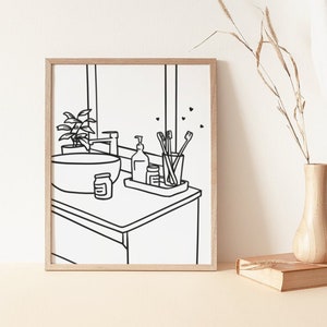 Polyamorous Wall Art - Cute Hand Drawn Poster for Triad Couples
