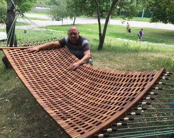 Exclusive handmade hammock Suite made of solid wood (oak, beech, ash).