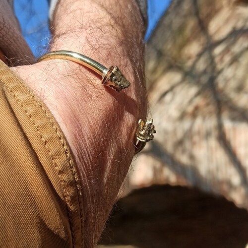 Wolf Bracelet Torc Celtic Bracelet Celtic Jewelry Ancient - Etsy