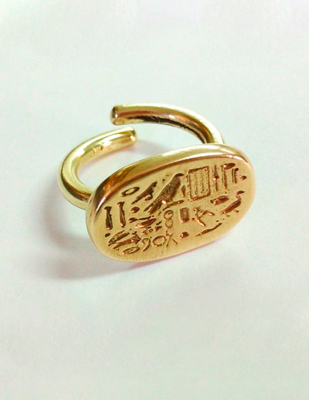 Egyptian Eye of Ra Ring Stainless Steel Ancient Egypt King Tut Signet Band  | eBay