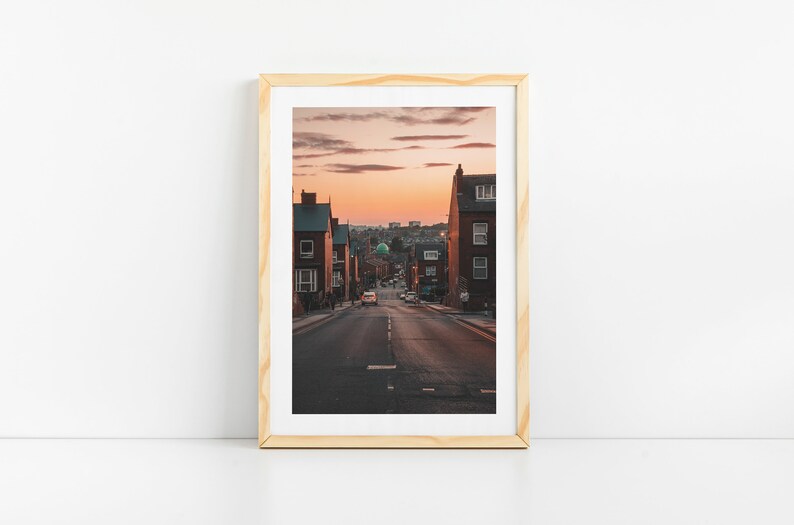 Leeds Hyde Park Photography Print, England Wall Art, UK City, Wall