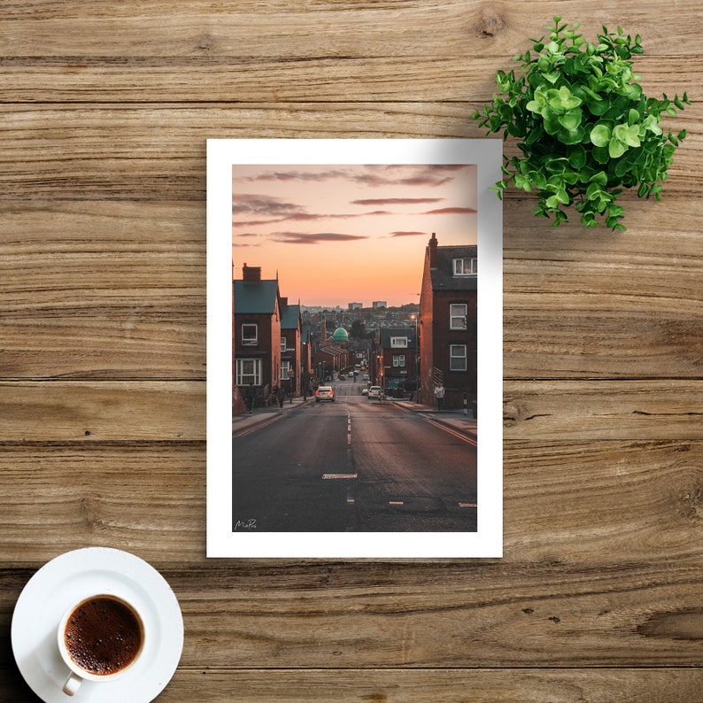 Leeds Hyde Park Photography Print, England Wall Art, UK City, Wall