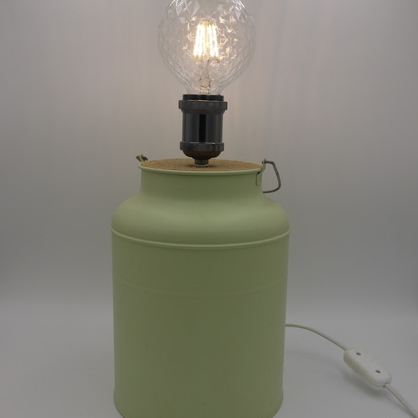 retro milk churn as artisan lamp. Free UK postage