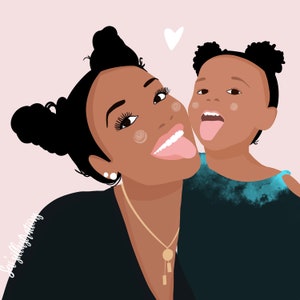 Retrato personalizado, Ilustración, Retrato de familia personalizado, Retrato de familia personalizado, Retrato de dibujo familiar, Retrato de familia, Regalos para padres