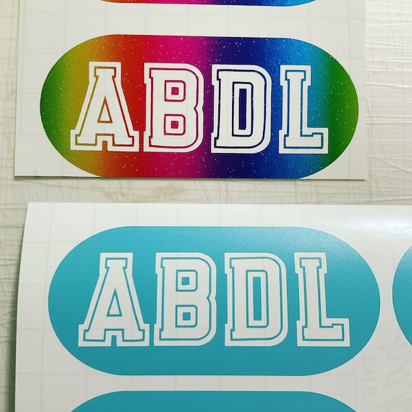 ABDL Vinyl Decal - Various Colors & Sizes