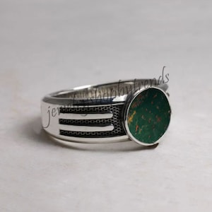 Natural Bloodstone Ring, 925 Sterling Silver Men&#39;s And Women Signet Ring With Natural Bloodstone, Men&#39;s Art Deco Statement Ring For Gift