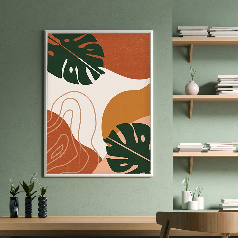 Set of 3 Prints Abstract Art For Gallery Wall Printable Etsy