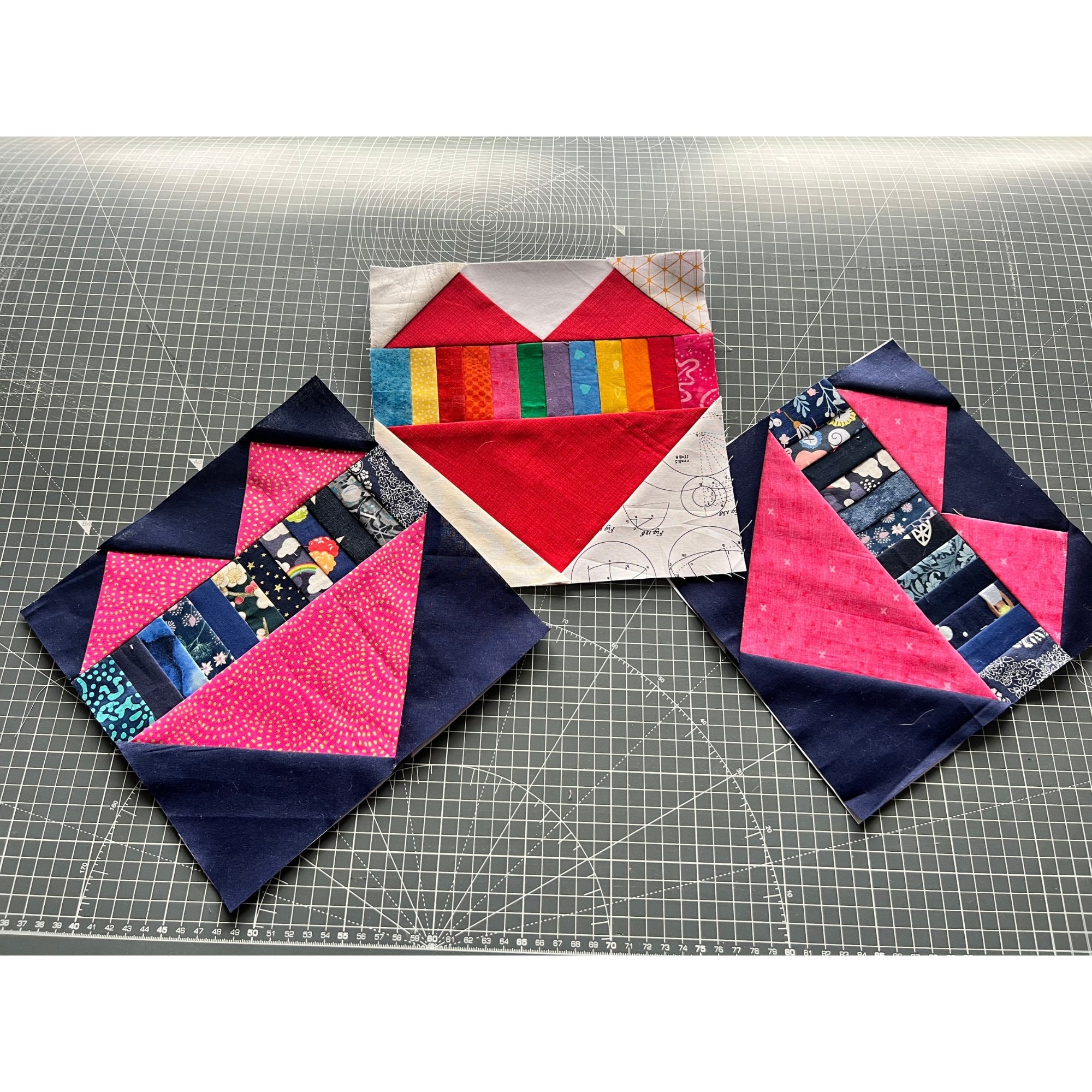 My Scrappy Heart Quilt Pattern Foundation Paper Pieced FPP Scrap