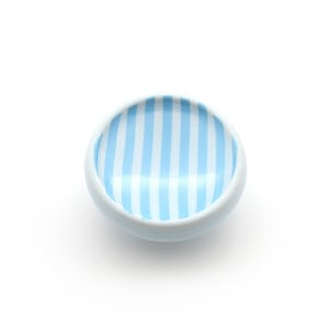 Striped Porcelain Knob: Pink or Blue, Kids Room Decor