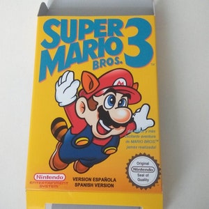 Nintendo Nes Super Mario Bros 3 Box