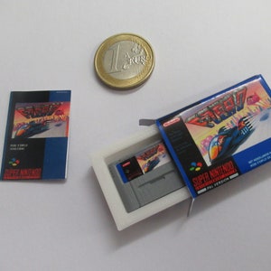 Förpackad F-Zero Super Nintendo 1/5 miniatyr