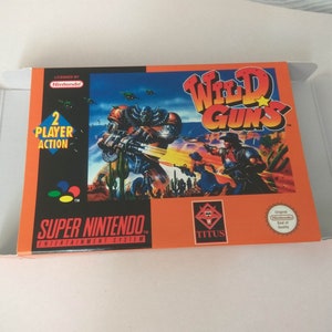 Super Nintendo Wild Guns-låda