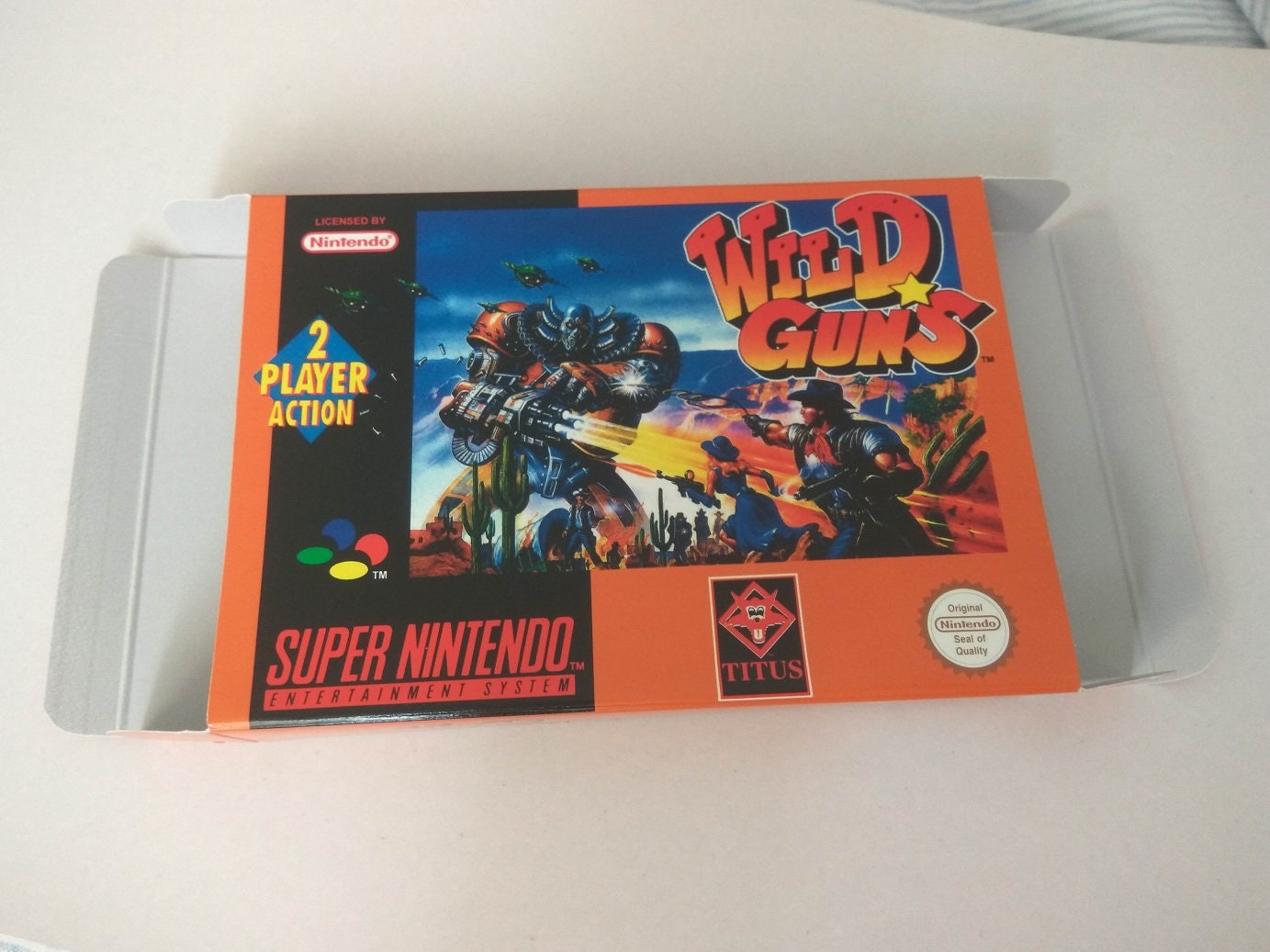 Super Nintendo Wild Guns Box - Etsy