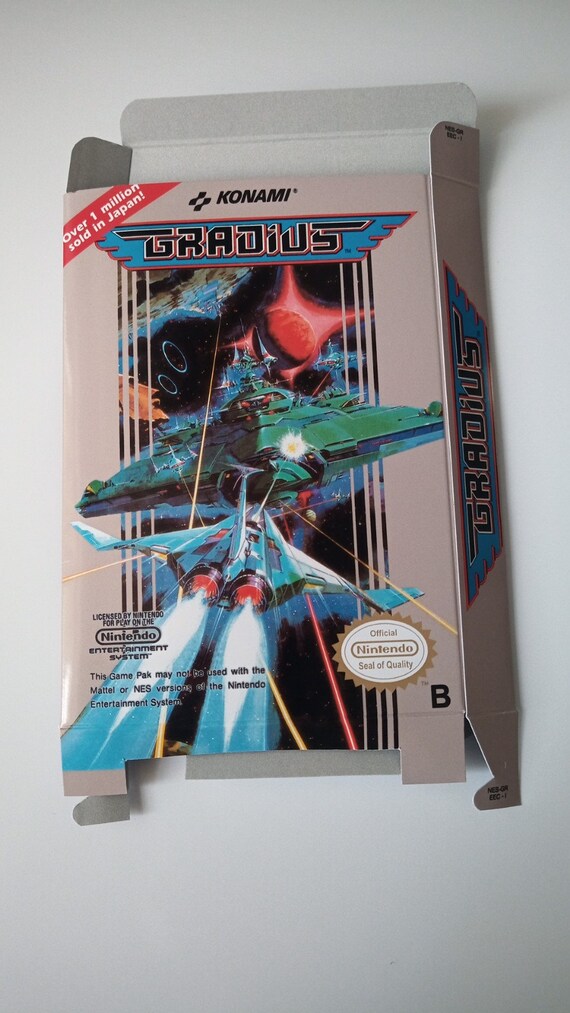 Nintendo Nes Gradius box