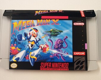 Super Nintendo Megaman X Box - Etsy