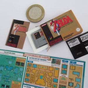 Boxed full set Zelda A Link to the Past Super nintendo 1/5 scale miniature