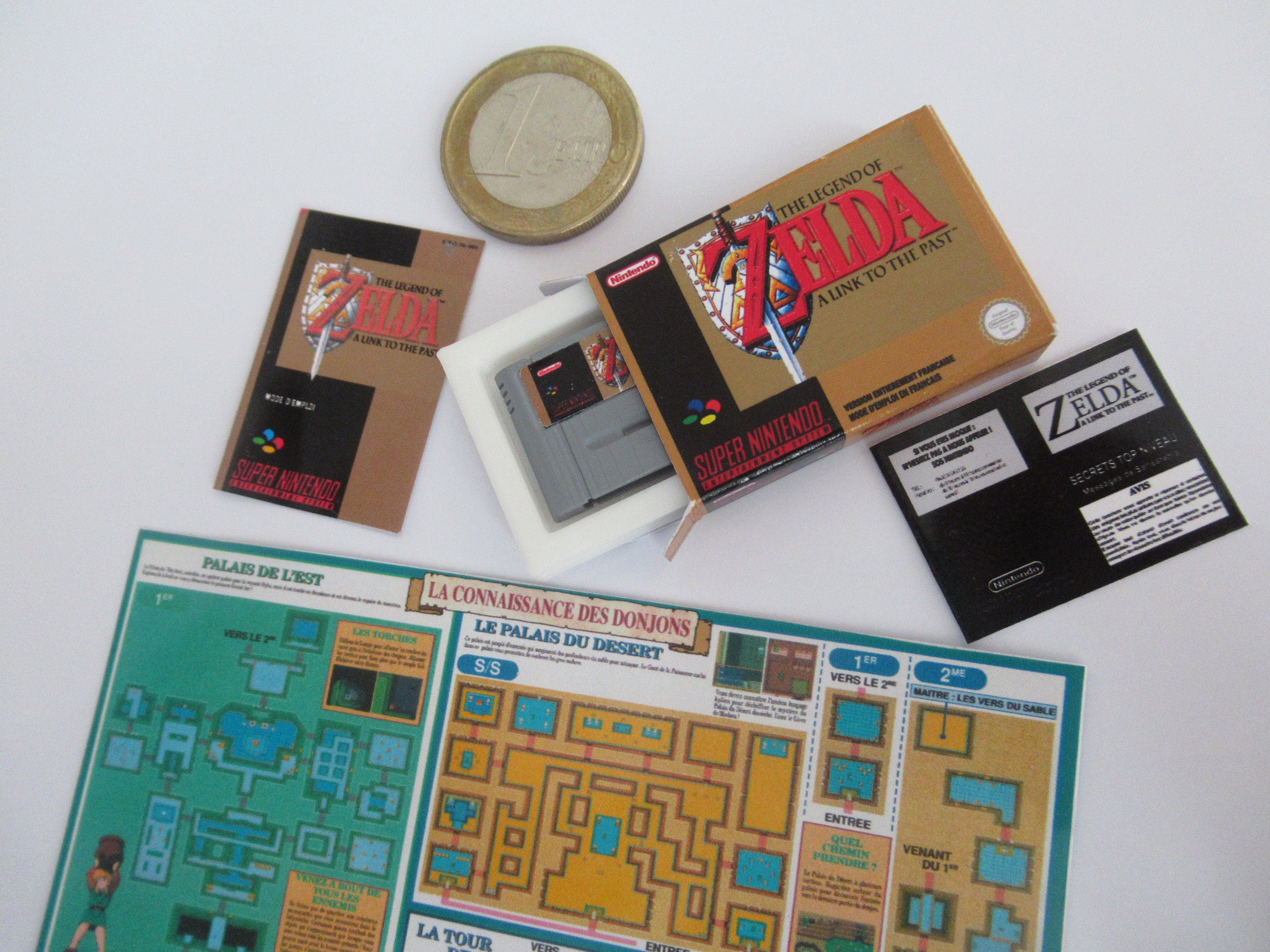 Boxed Full Set Zelda A Link to the Past Super Nintendo 1/5 Scale