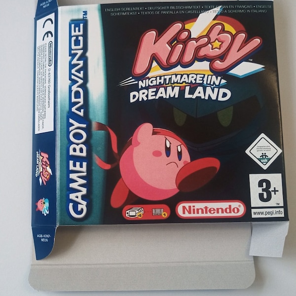 GBA Kirby Nightmare in Dream Land Japan ver Gameboy Advance Cartridge w/ Box [A