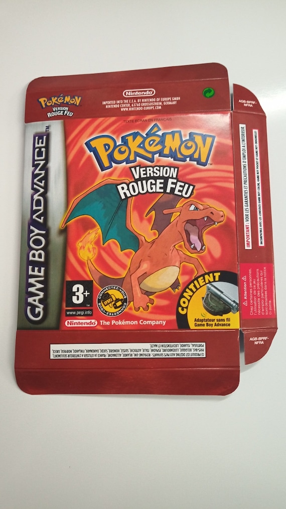 Jeux Game Boy Advance Pokémon Version Rouge Feu