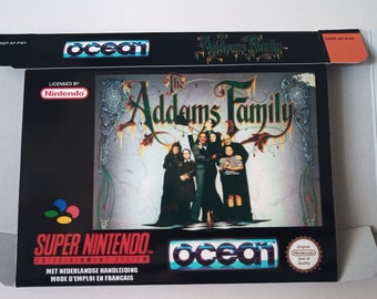 Super Nintendo The Addams Family box