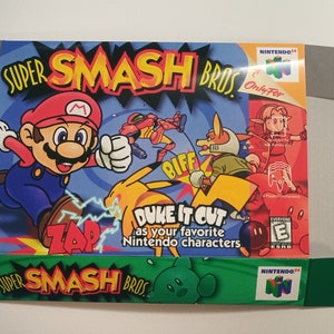 Nintendo 64 Super Smash Bros USA Box - Etsy