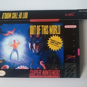 Super Nintendo Out of this World USA pudełko