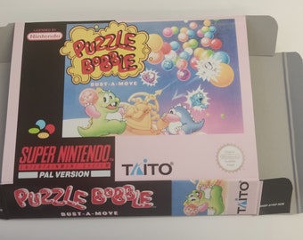 Super Nintendo Puzzle Bobble Box - Etsy