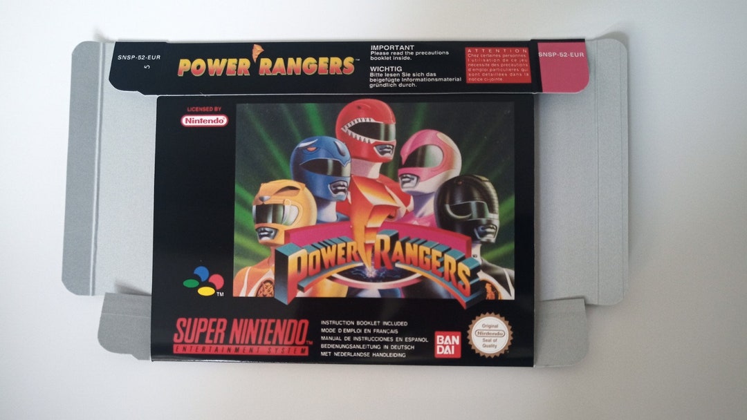 Super Nintendo Power Rangers Box - Etsy