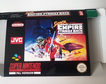 Super Nintendo Super Star Wars Empire Strikes Back box