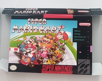 Super Nintendo Super Mario Kart USA box