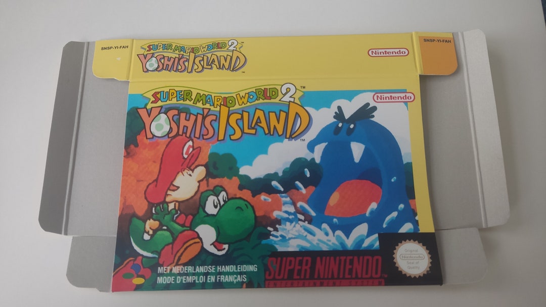 Super Nintendo Yoshi's Island FR/EN Box - Etsy