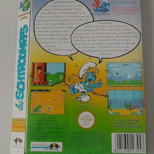 Nintendo Nes Les Schtroumpfs Box