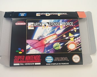 Super Nintendo Eath Defense Force box