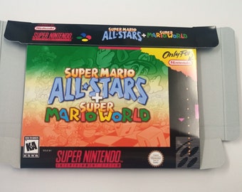 super mario all stars super mario world snes box art super mario all stars super mario world snes box art