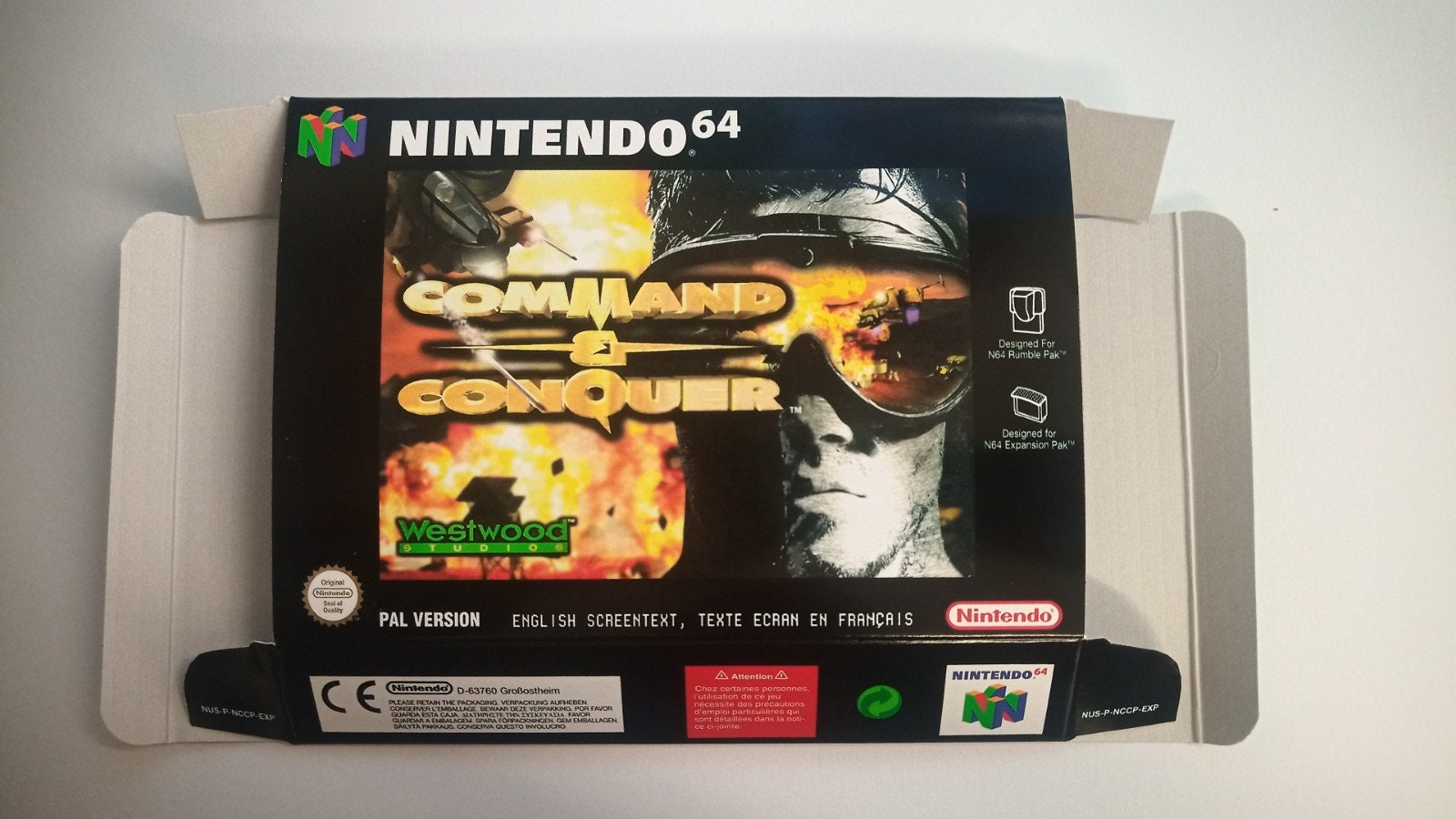 Nintendo 64 Command Conquer Box Etsy