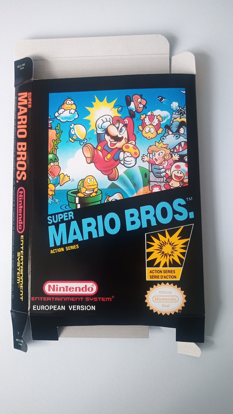 Nintendo Nes Super Mario Bros Euro version box image 1