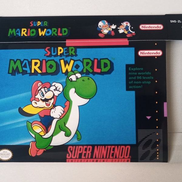 Super Nintendo Super Mario World USA box