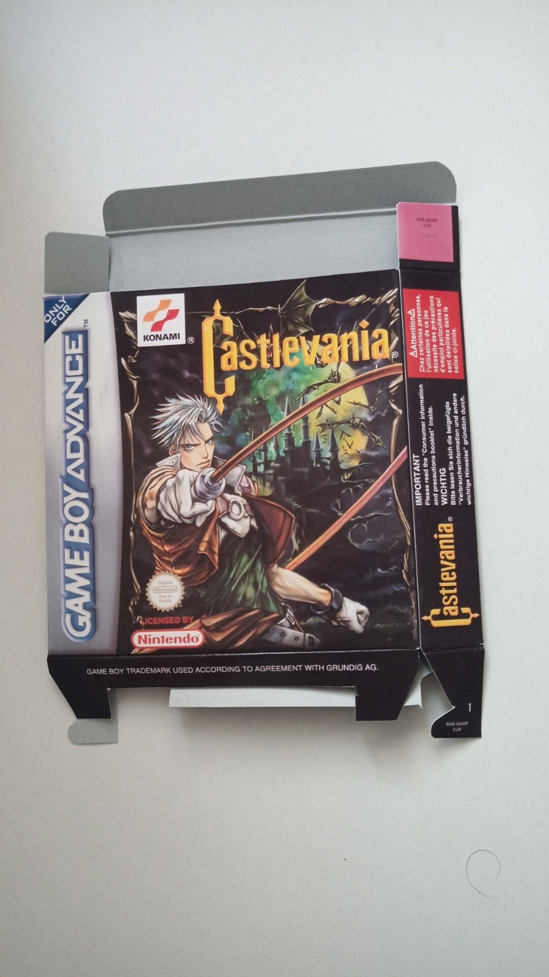 Game Boy Castlevania Box - Etsy