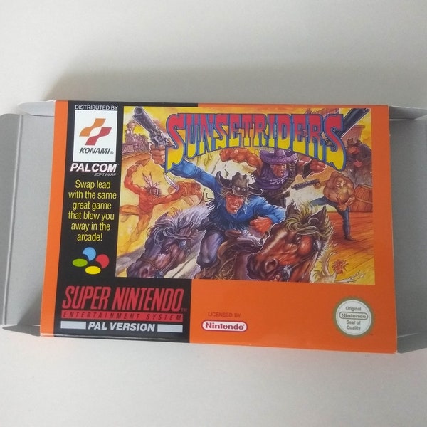 Caja Super Nintendo Sunset Riders