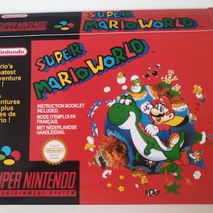 Super Nintendo Super Mario World  box