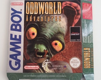 Game Boy Oddworld Adventures Box - Etsy