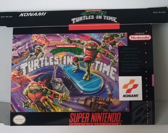 Super Nintendo Turtles IV Tortugas en Time USA caja