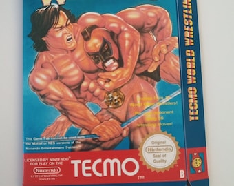 Nintendo Nes Tecmo World Wrestling box